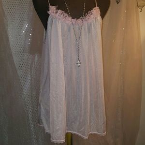 Vintage baby pink nighty