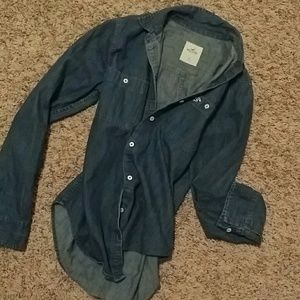 Hollister jean shirt