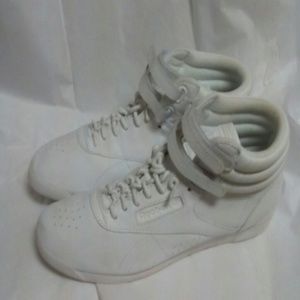 White Reebok sneakers