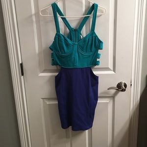 Party dress with fun cutouts