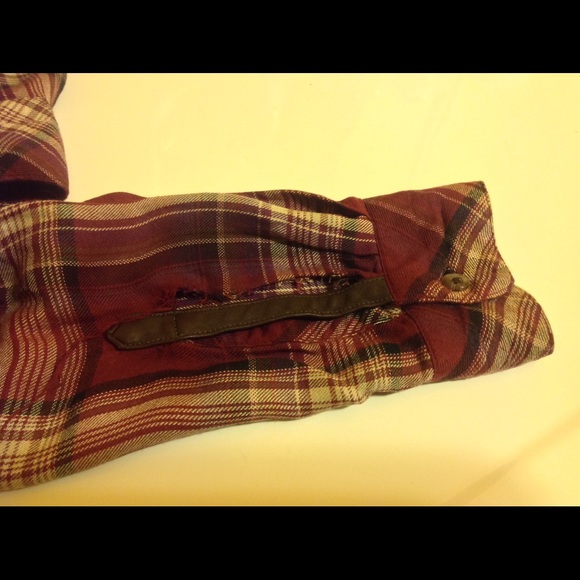 Burgundy Rails Hunter Button Down! - Picture 4 of 4