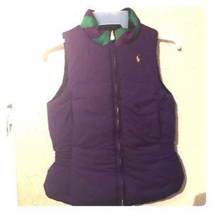 A kids polo vest