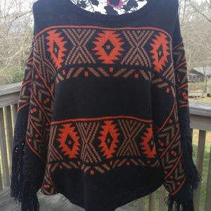 Unique Tribal/Boho Sweater Sz M