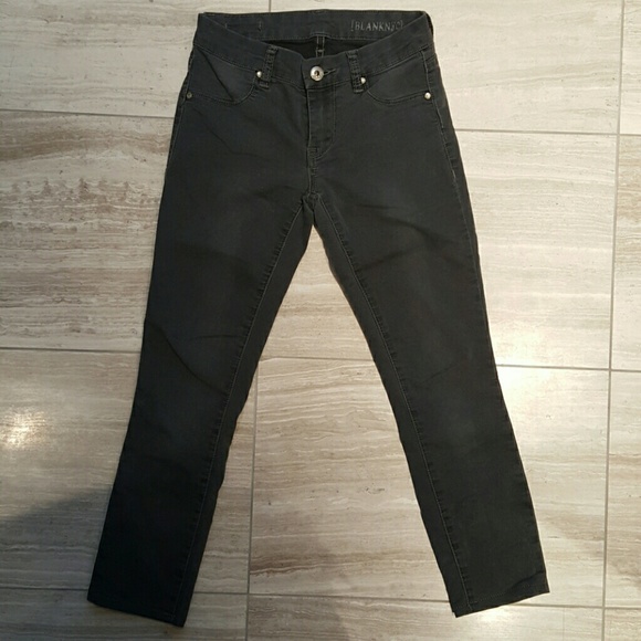 Blank NYC dark grey cropped jeans