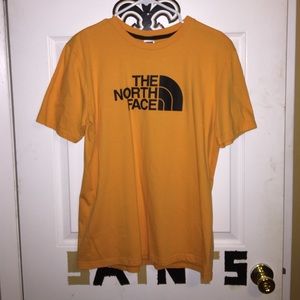Mens Orange North Face tshirt like new