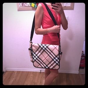 Burberry messenger/diaper bag