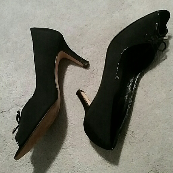 DONATED Amalfi peep toe pumps sz 7.5 AA - Picture 2 of 4