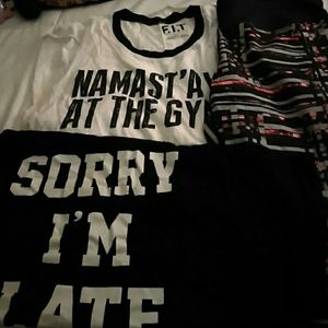 3 piece work out bundle includes Betsy Johnson leg