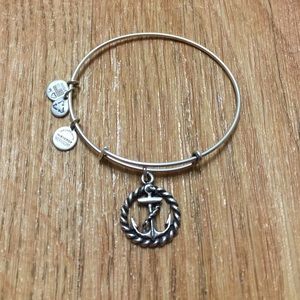 Alex & Ani Nautical Anchor Charm Bangle