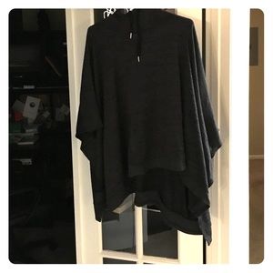 Athleta dark blue poncho.