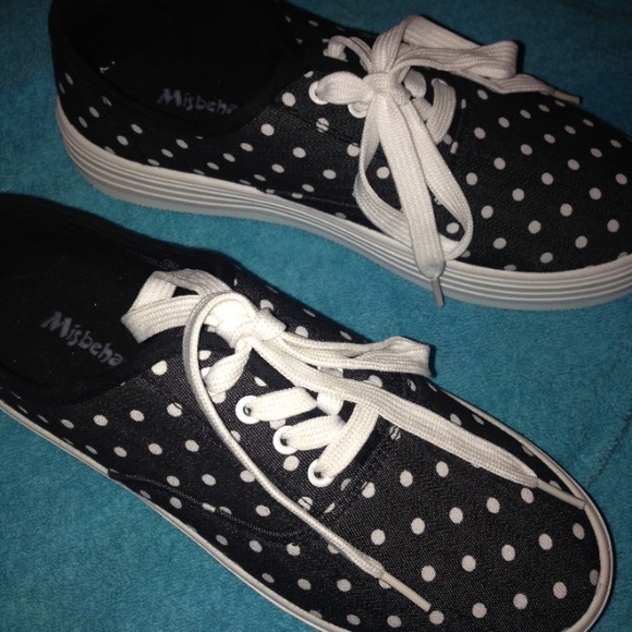 Polka Dot Canvas Sneakers
