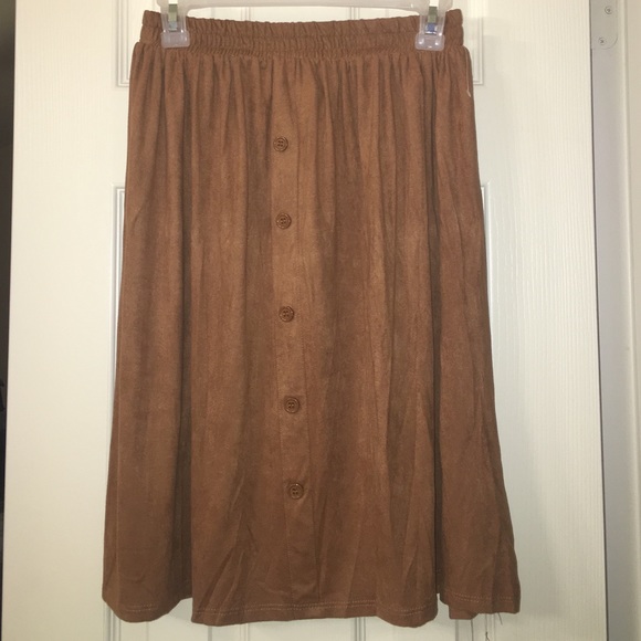 Tan Suede Skirt