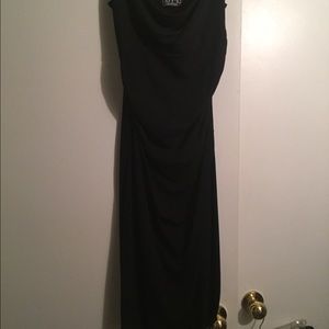 Black dress with asymmetrical hem size 6
