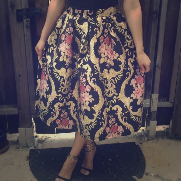 Floral Midi Skirt