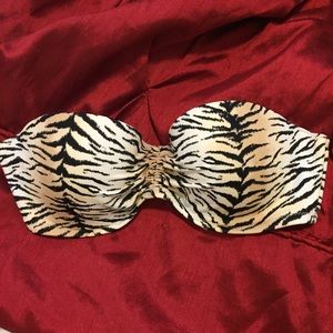 VS PINK Tiger The Flirt Bandeau Bikini