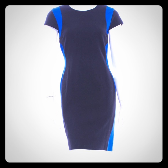 Diane von Furstenberg color block sheath dress