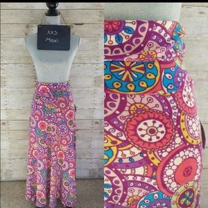 LuLaRoe *Unicorn* Kaleidoscope Maxi XXS