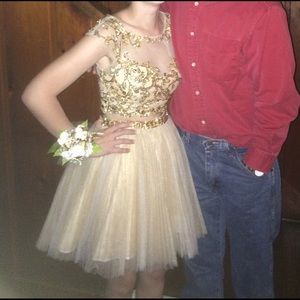 Gold Sherri Hill Dress