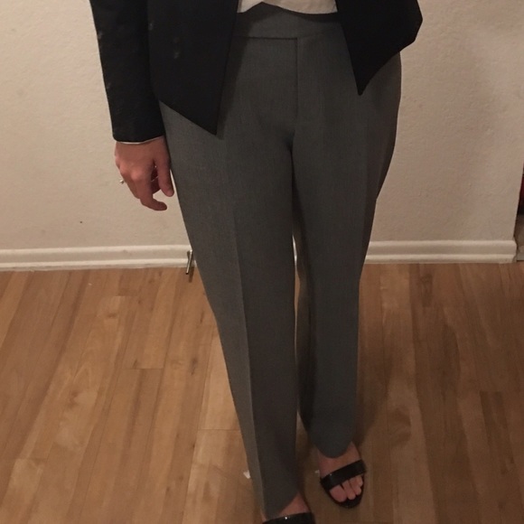 Ann Taylor straight leg grey slacks size 2