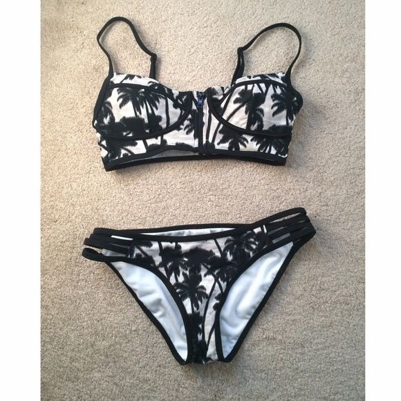 Palm Tree Bikini Top