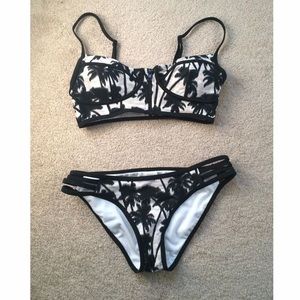 Palm Tree Bikini Top