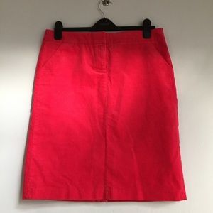 J. Crew - New - Hot Pink Corduroy Jean Skirt