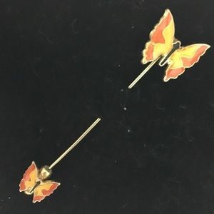 Vintage butterfly stick pin