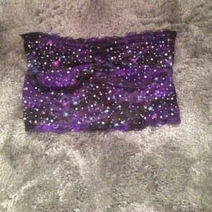 Victoria's Secret galaxy bandeau top