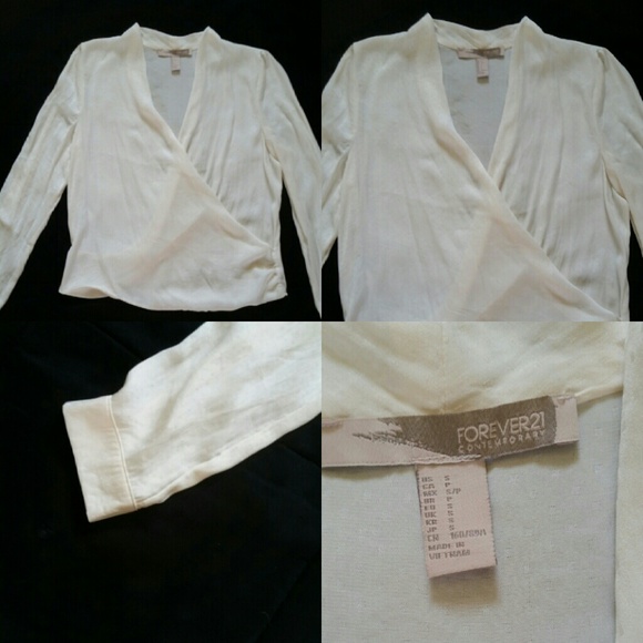 White Forever 21 blouse size small