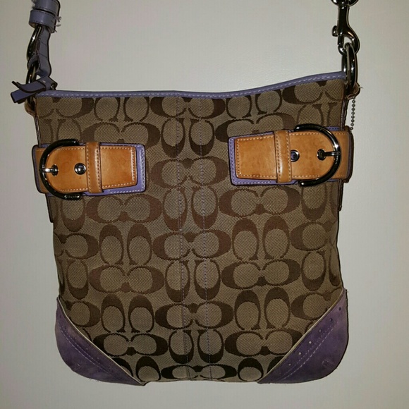 Coach crossbody with buckles