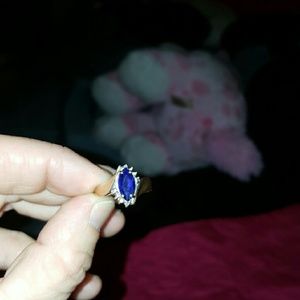 Sapphire 10k gold ring