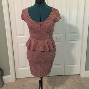 Super sexy peplum mini dress