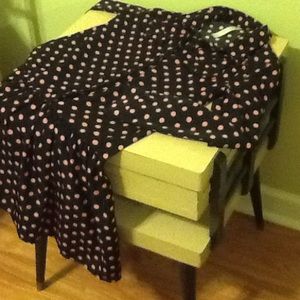 black w pink polkadot dress