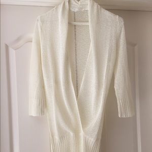 White House Black Market open weave sweater