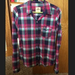 Hollister plaid shirts