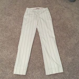 Cassidy fit pants with multi-colored pinstripes