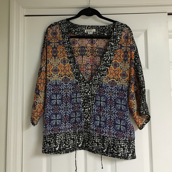 Kensie boho patterned top