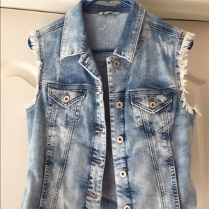 Mavi Jeans destroyed/distressed denim vest