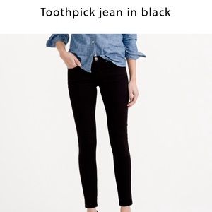 J.Crew Toothpick Jean Skinny Black
