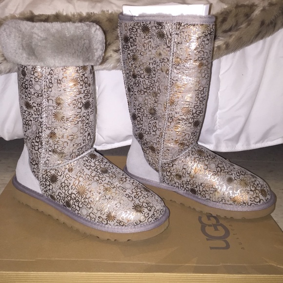 Ugg Tall Boots Metallic 5998