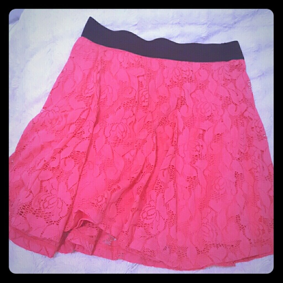 Candies floral coral skirt. Perfect for summer!