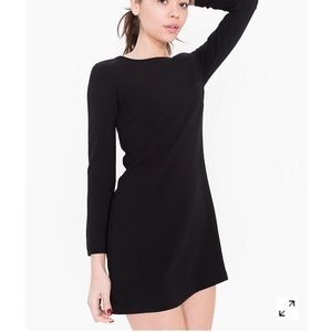 AMERICAN APPAREL BLACK GIA MINI DRESS