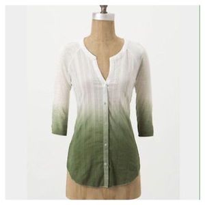 Anthropologie Tiny Ombre Button Down