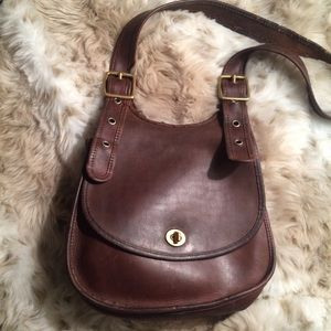 VINTAGE COACH SADDLE BAG