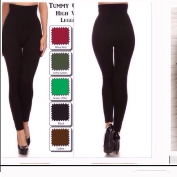 High Waist Compression Leggings - Picture 2 of 2