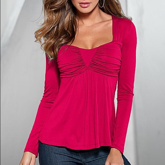 RUCHED BABYDOLL TOP