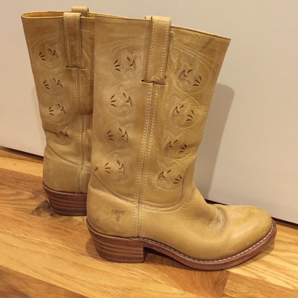 Frye Austin Western Motorcycle Boots - Size 41