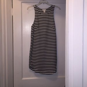 black + white striped tank dress | H&M Size 2