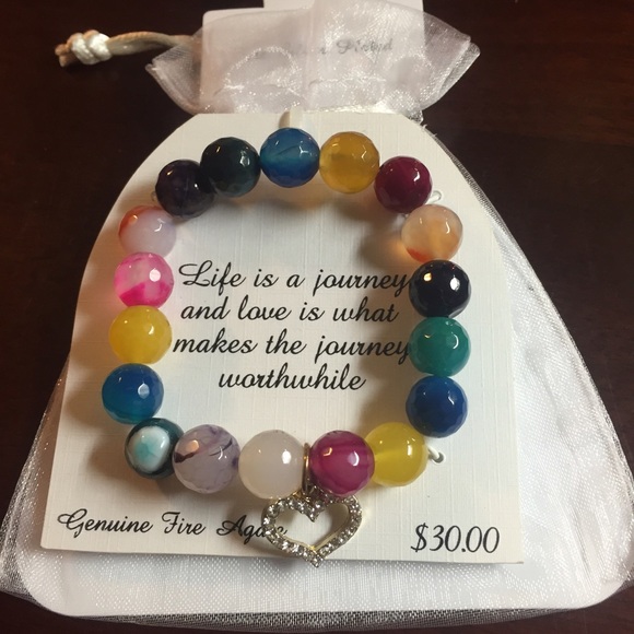 Jewelry - Genuine fire agate bracelet