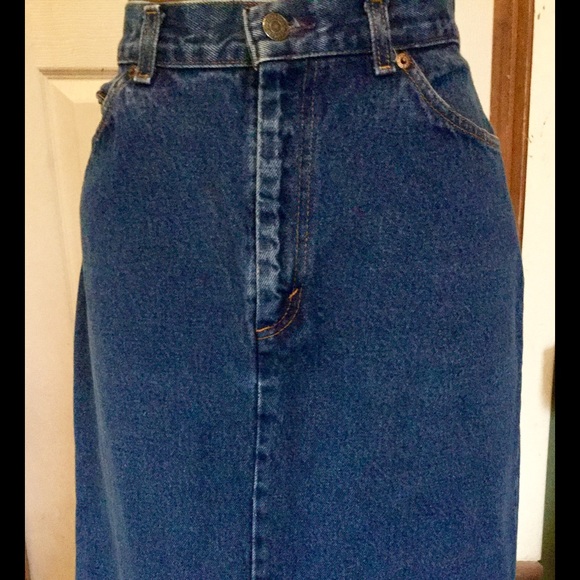 Levis Denim Skirt Vintage - Picture 2 of 4